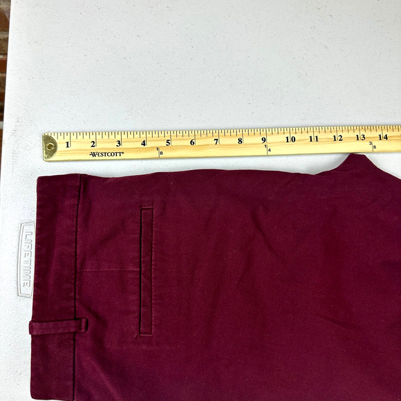 Gap Women's Tall Skinny Ankle Burgundy Pants - Size 12 Tall - Picture 9 of 12